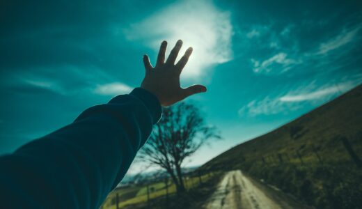 guy, man, male, people, hands, reach, out, nature, sky, clouds, horizon, paths, roads, trees, reach, reach, reach, reach, reach