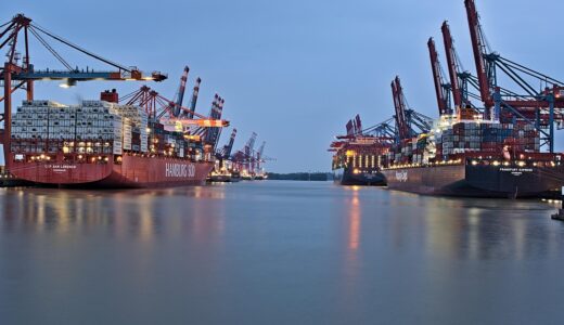 port, ship, nature, water, sea, crane, freight, export, import, charge, logistics, container