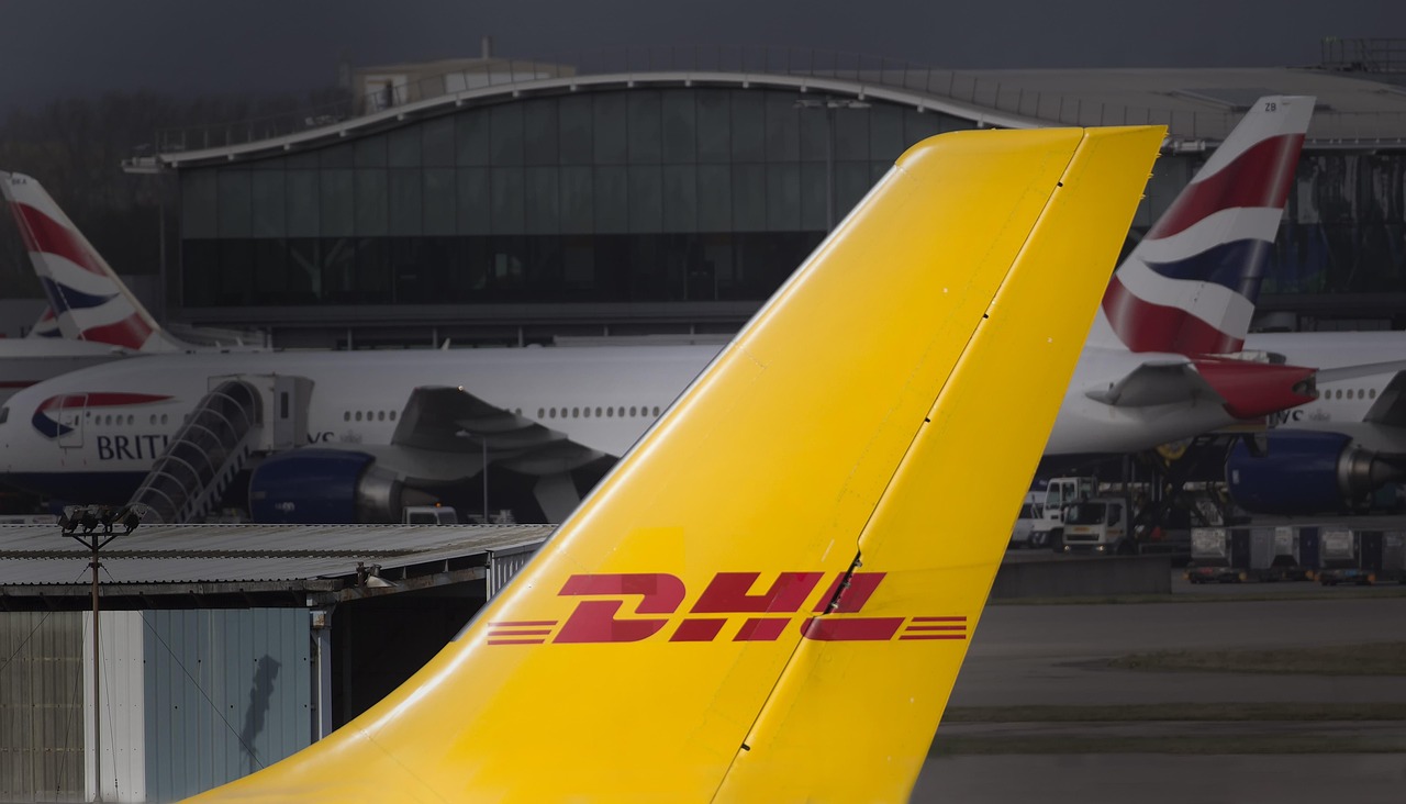 dhl, freight, cargo, airline, airplane, aviation, transport, mail, shipment, delivery, yellow, transporting service, parcel service, parcel delivery, delivering package, logistics technology, logistics, delivery of cargo, logistics transport, freight transportation, dhl, dhl, dhl, dhl, dhl, cargo, delivery, logistics