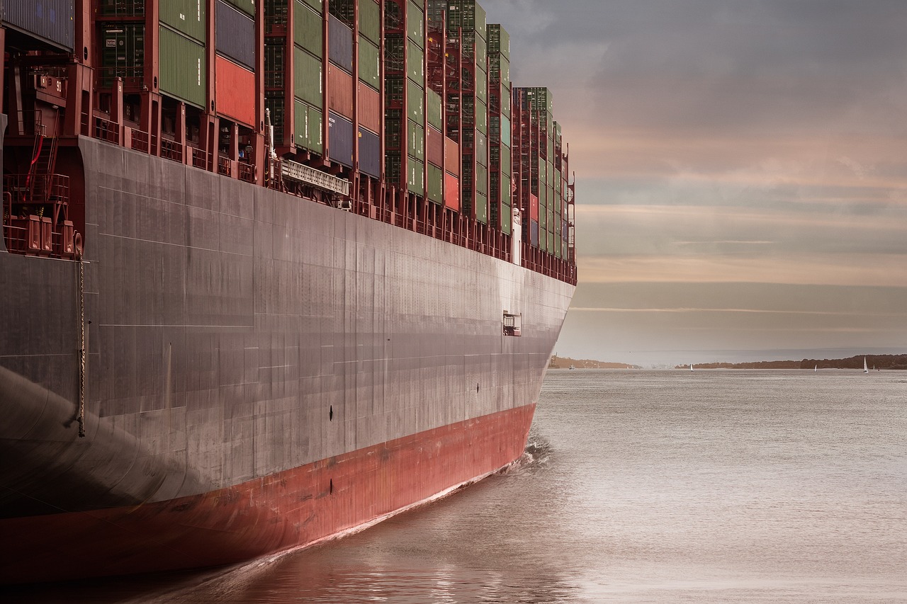 container, container ship, port, logistics, shipping company, carrier, ship, flow, sea, lake, come in, representation, recognition, breakthrough, success, achievement, progress, nature, freight, profit, freight transport, seafaring, sunset, terminal, triumph, goal, other variant