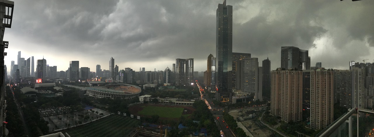 guangzhou, heavy rain, tall building, guangzhou, heavy rain, heavy rain, heavy rain, heavy rain, heavy rain