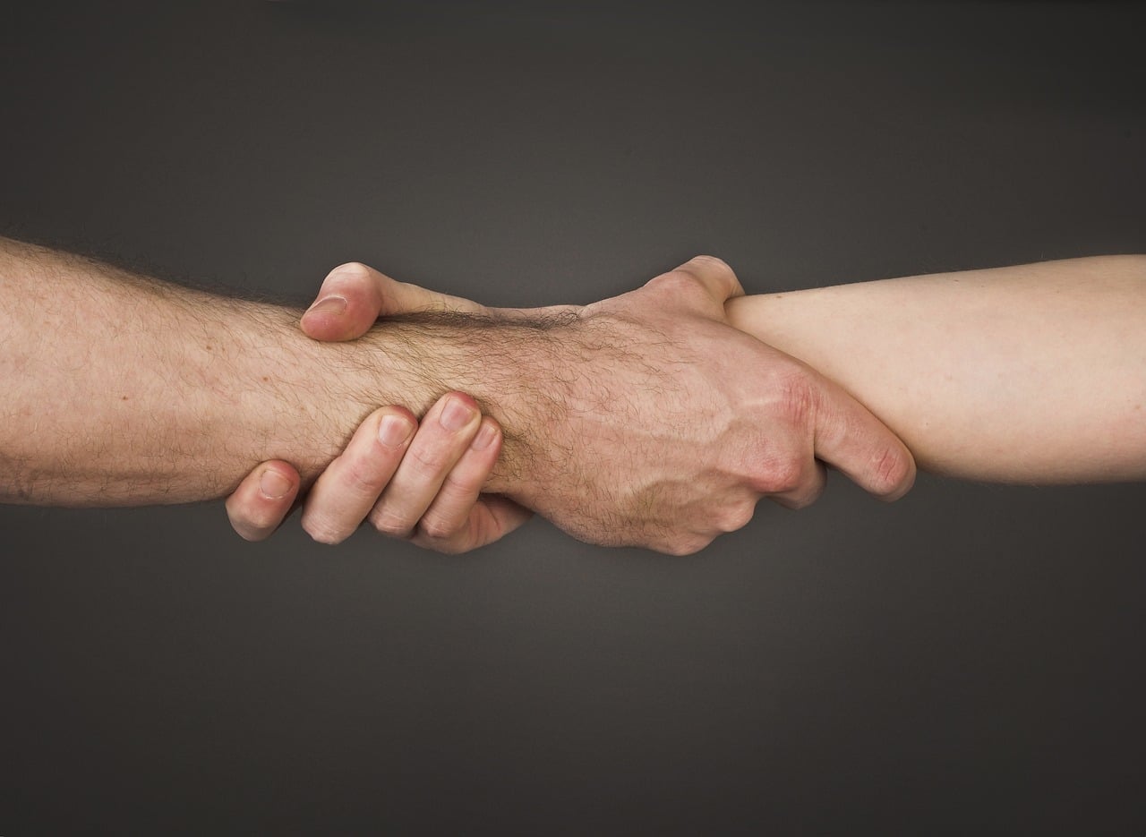 hands, shake, dispute, draw, hold tight, men, poor