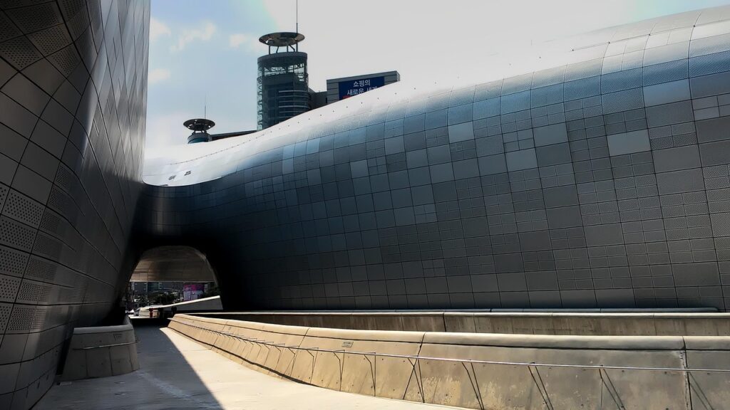 seoul, dongdaemoon design plaza, architecture, south korea, asia, city, urban, modern, ddp, ddp, ddp, ddp, ddp, ddp