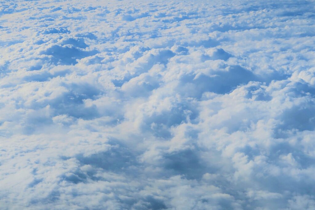 nature, sky, clouds, cloudy, from the air