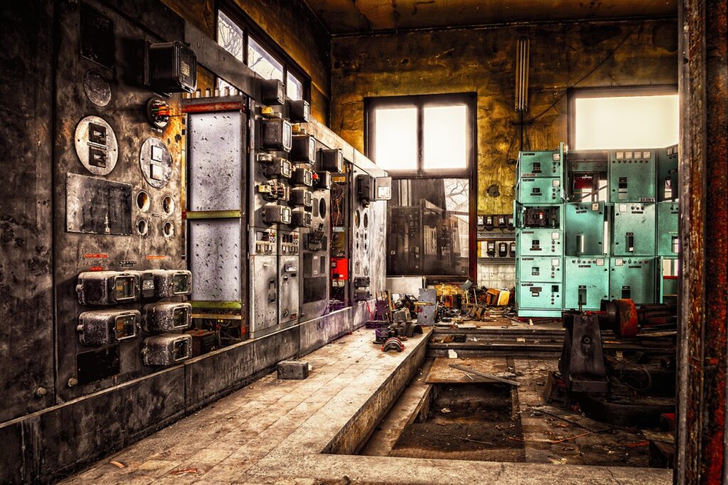 industry, scarf dream, armature, power generation, building, industrial building, factory, switch, industrial plant, control center, pforphoto, technology, electricity, dirty, equipment, energy, dilapidated, shabby, lost places, abandoned places, industry, switch, switch, switch, control center, control center, control center, control center, control center