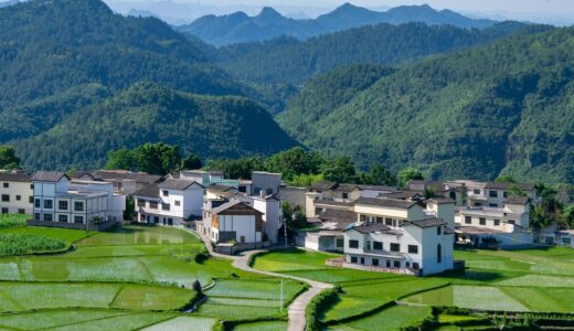 rural area, in rice field, rice terraces, countryside, mountain, hills, guizhou, nature, guiyang, huaxi, gaopo township, shimenzhai, china